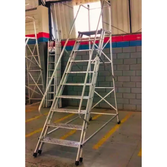 Escada Plataforma Trepadeira em Alumínio Super Star Padrão ESCADA PLATAFORMA TREPADEIRA EM ALUMINIO SUPER STAR PADRAO 4